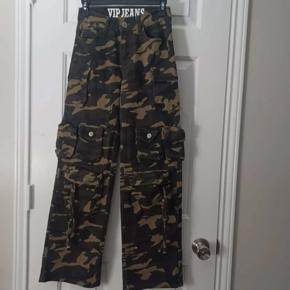 Camo Cargo Jeans Sz 0